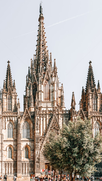 Fotografie getiteld "Barcelona Cathedral…" door Radu Bercan, Origineel Kunstwerk, Digitale fotografie
