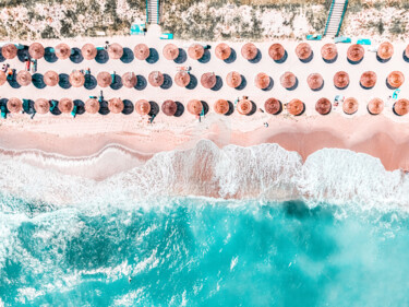 Photographie intitulée "Aerial Ocean, Beach…" par Radu Bercan, Œuvre d'art originale, Photographie numérique