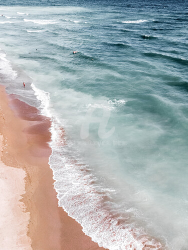 Fotografia intitolato "Ocean Print, Beach…" da Radu Bercan, Opera d'arte originale, Fotografia digitale