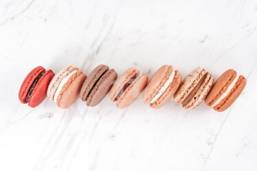 Fotografie getiteld "Pastel Macarons Fla…" door Radu Bercan, Origineel Kunstwerk, Digitale fotografie