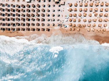 Fotografía titulada "Coastal Beach, Aeri…" por Radu Bercan, Obra de arte original, Fotografía digital