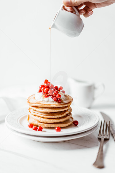 Fotografia intitolato "American Pancakes W…" da Radu Bercan, Opera d'arte originale, Fotografia digitale