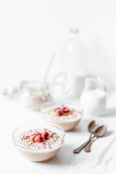 Photography titled "Raspberry Fruit Oat…" by Radu Bercan, Original Artwork, Digital Photography