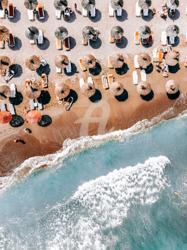 Fotografia zatytułowany „Ocean Print, Aerial…” autorstwa Radu Bercan, Oryginalna praca, Fotografia cyfrowa