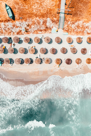 Fotografia zatytułowany „Ocean Print, Beach…” autorstwa Radu Bercan, Oryginalna praca, Fotografia cyfrowa
