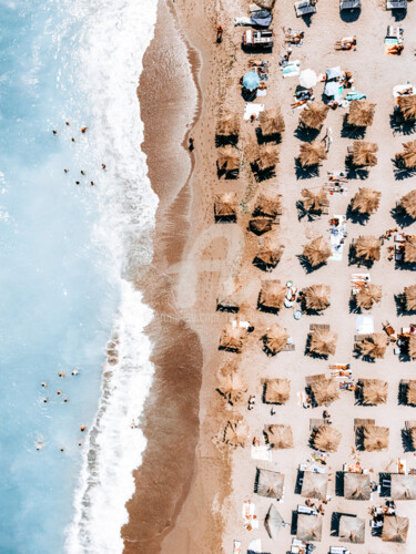 Фотография под названием "Aerial Beach Print,…" - Radu Bercan, Подлинное произведение искусства, Цифровая фотография