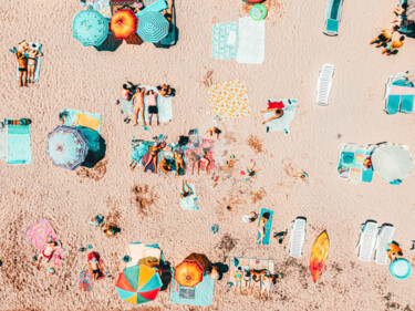 Fotografie getiteld "Aerial Beach Print,…" door Radu Bercan, Origineel Kunstwerk, Digitale fotografie