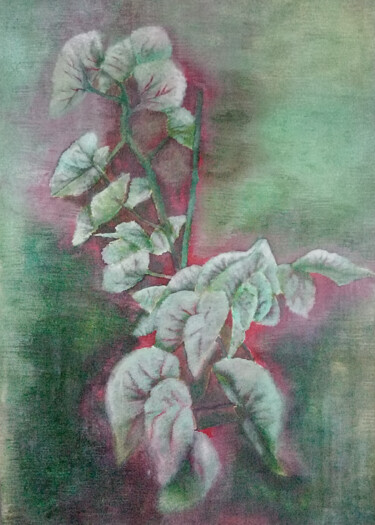 Painting titled "Flowers" by Rae, Original Artwork, Acrylic