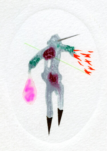 Malarstwo zatytułowany „szczudlarz” autorstwa Rafael Akahira, Oryginalna praca, Akryl