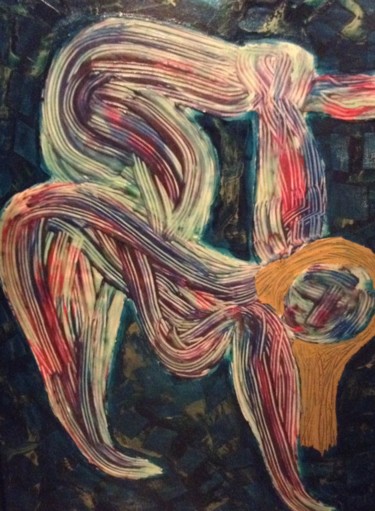 Painting titled "Goddess Yoga" by Rafael Labro, Original Artwork, Other