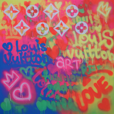 graffiti wall art of louis vuitton