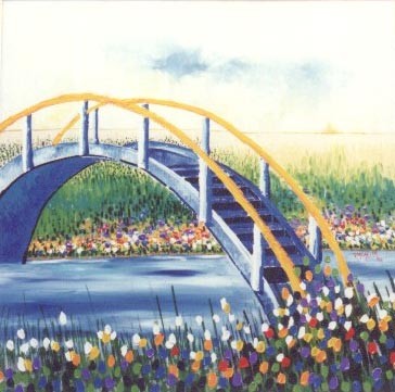 Pintura intitulada "The Bridge - A Ponte" por Jefferson Teixeira, Obras de arte originais