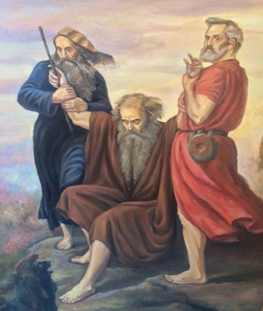 Painting titled "Moses (Моисей)" by Constantine, Original Artwork, Oil