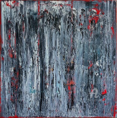 Painting titled "Abstract Emotional…" by Rafal Dobosz, Original Artwork, Oil