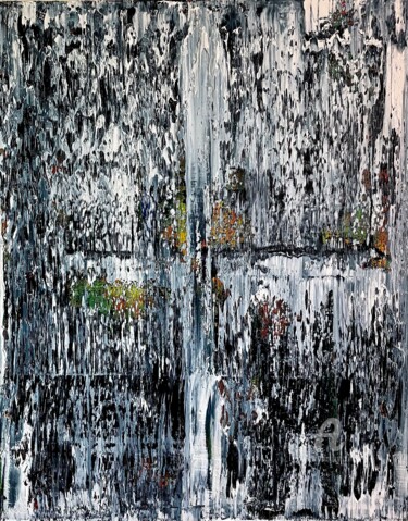 Schilderij getiteld "Abstract N17621" door Rafal Dobosz, Origineel Kunstwerk, Olie