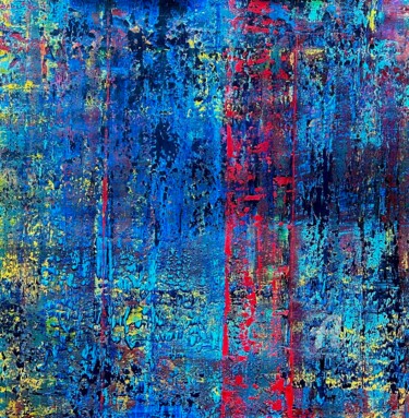 Painting titled "Abstract N301021" by Rafal Dobosz, Original Artwork, Oil