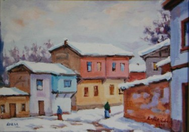 "Bursa/Tophane'de kış" başlıklı Tablo Yok tarafından, Orijinal sanat, Petrol