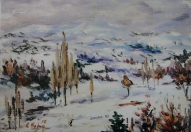 "Kış peyzajı" başlıklı Tablo Yok tarafından, Orijinal sanat, Petrol
