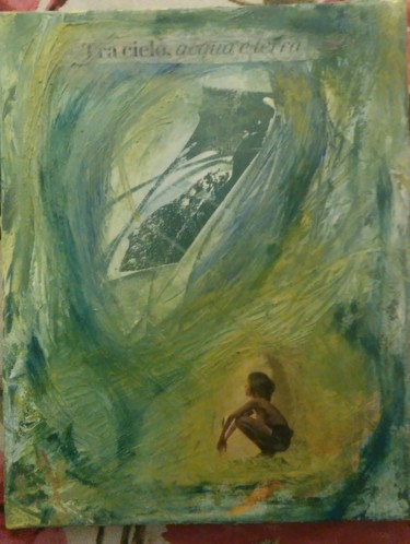Pittura intitolato "Tra cielo acqua e t…" da Raffaele Cappa, Opera d'arte originale, Acrilico