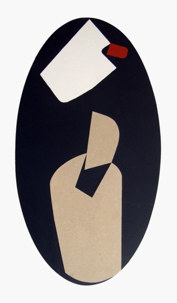 Peinture intitulée "Ovale 03" par Raffaele Iannone, Œuvre d'art originale, Acrylique