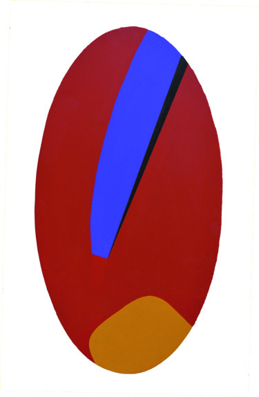Картина под названием "Ovale 06" - Raffaele Iannone, Подлинное произведение искусства, Акрил