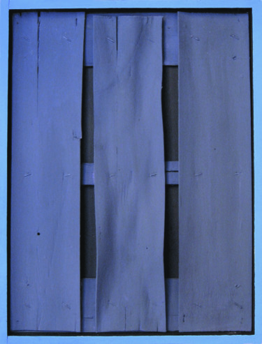 Sculptuur getiteld "Ikon C3" door Raffaele Iannone, Origineel Kunstwerk, Hout