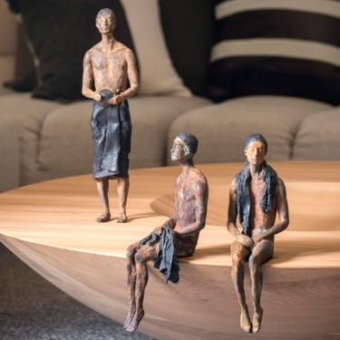 Rzeźba zatytułowany „Nuotatore” autorstwa Raffaella Benetti, Oryginalna praca, Brąz