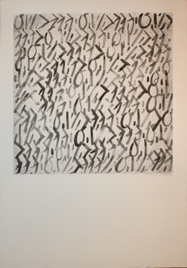 Рисунок под названием "0,1>99,9" - Rafferoico, Подлинное произведение искусства, Чернила
