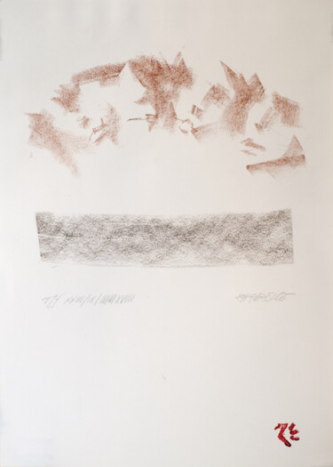 Рисунок под названием "TLS XXIII-IX-MMXVII…" - Rafferoico, Подлинное произведение искусства, Древесный уголь