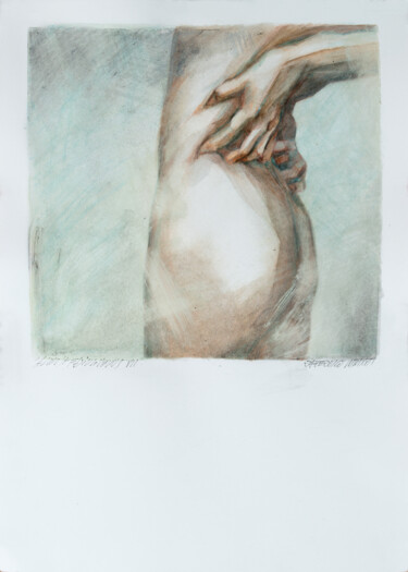 Dessin intitulée "Almost Fading Venus…" par Rafferoico, Œuvre d'art originale, Pastel