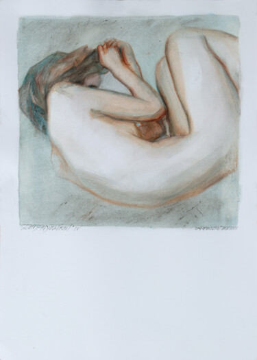 Desenho intitulada "Almost Fading Venus…" por Rafferoico, Obras de arte originais, Pastel