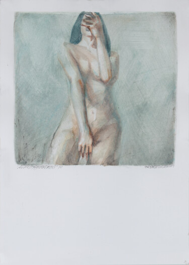 Dessin intitulée "Almost Fading Venus…" par Rafferoico, Œuvre d'art originale, Pastel