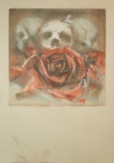 Drawing titled ""Die Rose Ist Ohne…" by Rafferoico, Original Artwork, Charcoal