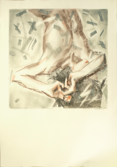 Rysunek zatytułowany „"Cahier d'un faun r…” autorstwa Rafferoico, Oryginalna praca, Węgiel drzewny