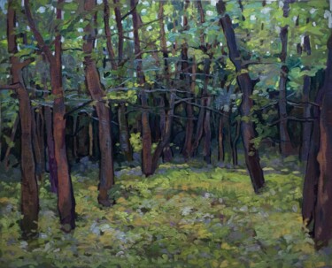 Malarstwo zatytułowany „''Forest''`” autorstwa Raffi Ghazaryan, Oryginalna praca, Olej Zamontowany na Drewniana rama noszy