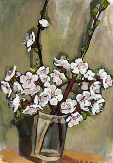 Painting titled ""Spring''.." by Raffi Ghazaryan, Original Artwork, Acrylic