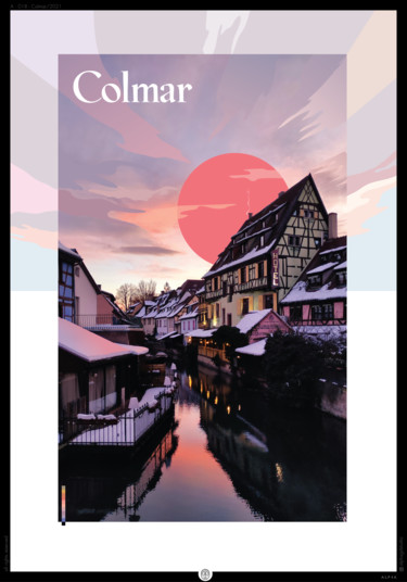 Photography titled "Colmar - coucher de…" by Raffi Kassis, Original Artwork, Manipulated Photography