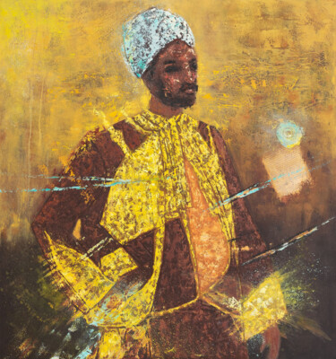 Peinture intitulée "homme" par Rafikaazzaoui, Œuvre d'art originale, Collages