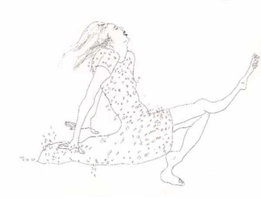 original woman drawings women drawing art female Dessin intitulée "original woman draw…" par Raphael Perez, Œuvre d'art originale, Stylo à bille
