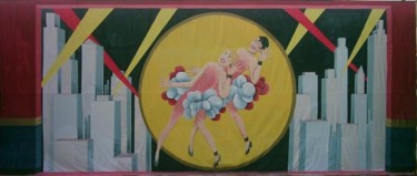 Pittura intitolato "CHICAGO - fondale -…" da Rafox, Opera d'arte originale