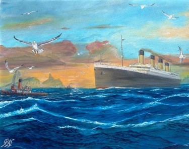 Pintura titulada "Titanic no RJ" por Ricardo Alves Ferreira Raf, Obra de arte original