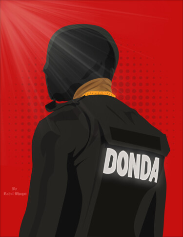 Digital Arts titled "DONDA ILLUSTRATION…" by Rahul Bhagat, Original Artwork, 2D Digital Work
