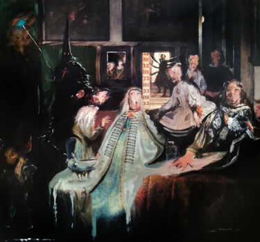 Peinture intitulée "Artemisa's Meninas" par Rai Escale, Œuvre d'art originale, Huile