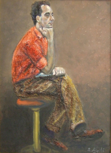 Painting titled "Ali" by Raija Merilä, Original Artwork, Oil