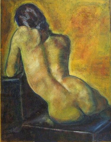 Painting titled "Oksana" by Raija Merilä, Original Artwork, Oil
