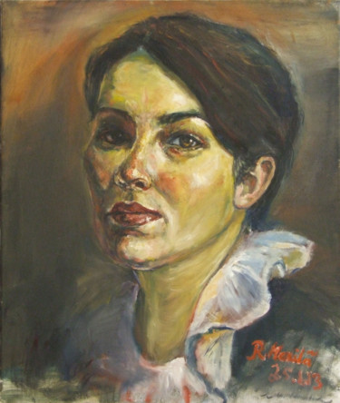 Peinture intitulée "Carola" par Raija Merilä, Œuvre d'art originale, Huile