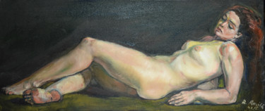 Peinture intitulée "Long and Longsome N…" par Raija Merilä, Œuvre d'art originale, Huile