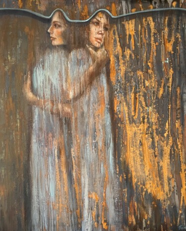 Painting titled "Sensitivity" by Raimonda Tamo, Original Artwork, Oil
