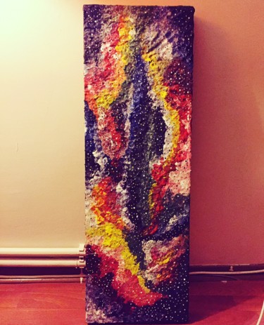 clay and acrylic painting Painting titled "clay and acrylic pa…" by Rainbovv Art, Original Art, Acrylic