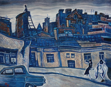 Картина под названием "Белые ночи в Питере" - Берестов, Подлинное произведение искусства, Масло